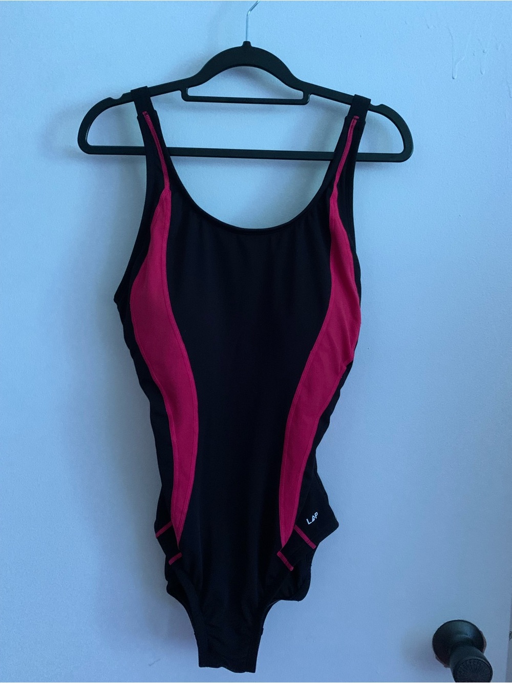 LAP , Women's new without tag, Black & Pink One-Piece Swimsuit size 12